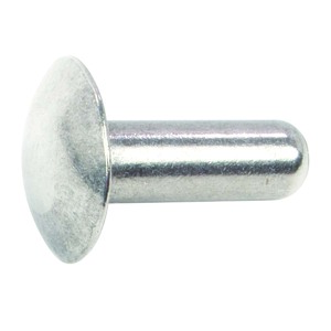 3/16" x 3/8" Brazier Head Solid Aluminum Bucking Rivet