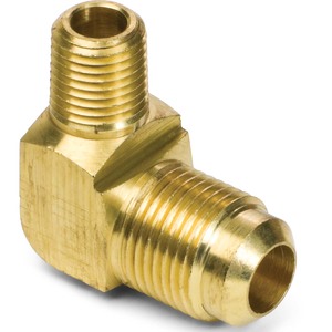 1/4" x 3/8" SAE 45° Flare Brass Male Elbow