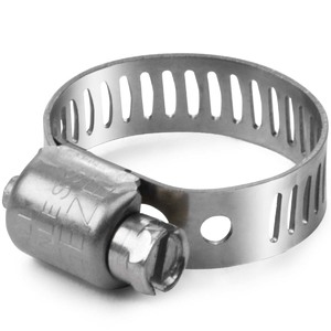 5/16" -  7/16" Heavy-Duty Stainless Steel Mini Hose Clamp (#6)