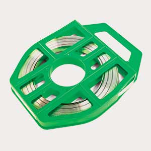 5/8" x 100' Green Kim-Klamp Stainless Steel Banding