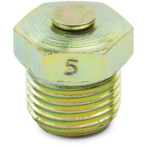1/8" NPT Tapered 1-5 PSI Pressure Relief Fitting