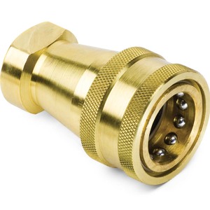 3/8" x 3/8"-18 Steel Hydraulic Coupler - 60 Series