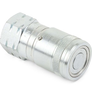 1/2" x 3/4"-14 Flat Face Hydraulic Female Coupler - FF Series