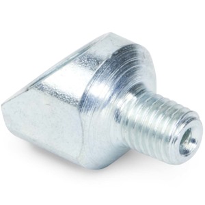 1/4"-28 Male x 1/8" FPT 45° Alloy Steel Grease Fitting Adapter
