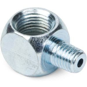 1/4"-28 Male x 1/8" FPT 90° Alloy Steel Grease Fitting Adapter