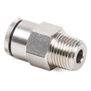 1/4" Tube x 1/8" NPT Male Straight Push-To-Connect Hose End