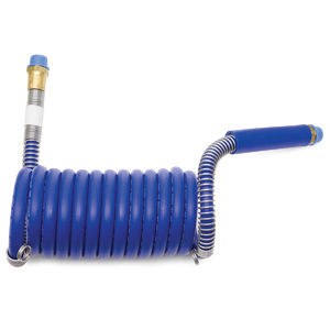 15' Coiled Blue Air Brake Tubing Assembly