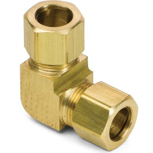 3/8" Brass Compression Union Elbow