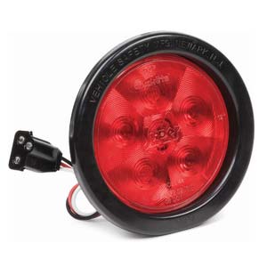 4" Red LED Super 44 - Black Grommet Kit 430030R