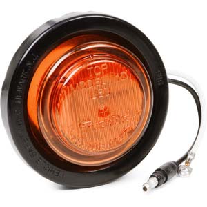 2.5" Amber LED Lamp - Black Grommet Kit 10050Y