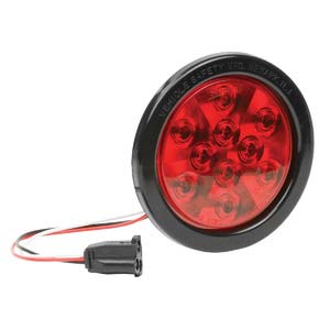 4" Red LED - Black Grommet Kit