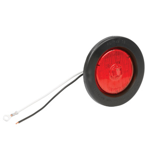 2.5" Red LED Lamp - Black Grommet Kit