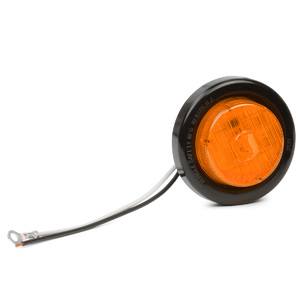 2" Amber LED Lamp - Black Grommet Kit