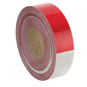 3M™ Reflector Tape Red/White 150' Roll