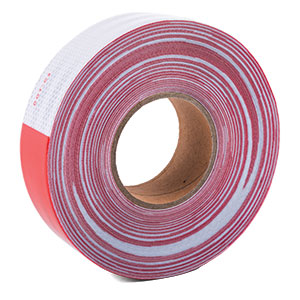 Reflective Truck Tape Red/White 150' Roll