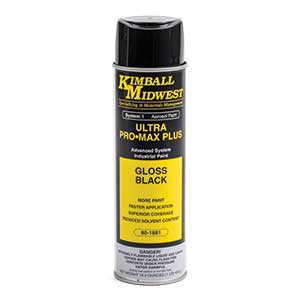 Gloss Black Ultra Pro•Max Plus Oil-Based Enamel Spray Paint - 20 oz. Can