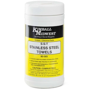 S-S-T Stainless Steel Towels - 40 Pack - Bulk