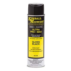 Gloss Black Ultra Pro•Max Oil-Based Enamel Spray Paint w/ Fan Spray - 20 oz. Can