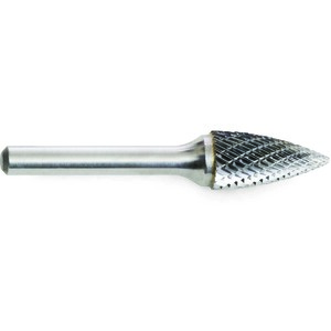 1/4" x 3/4" Tree Pointed End Tungsten Carbide Bur