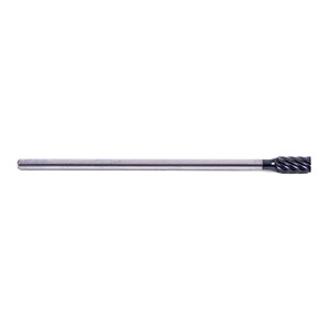 3/8 x 3/4 Black Maxx™ Cylindrical Flat End Bur With 6" Shank