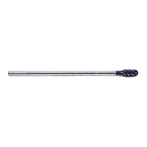 3/8 x 3/4 Black Maxx™ Cylindrical Radius End Bur With 6" Shank