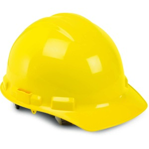 Yellow Ratcheting Suspension Hard Hat