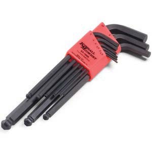 9 Key (M1.5 - M10.0) Metric Tru-Hold Ball End Hex Key Wrench Set