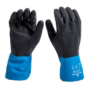 Neoprene-Over-Latex Chemical Resistant Gloves - X-Large - 1 Pair