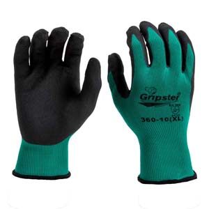 "Gripster" Rubber Coated Gloves - Large - 1 Pair