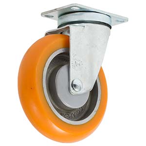 5" x 1-1/4" Heavy Duty Aluminum Polyurethane Swivel Caster