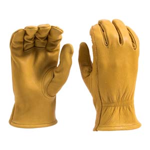 Made In the U.S.A. Leather Work Gloves - Medium - 1 Pair
