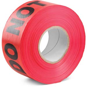 1000' Barricade Safety Tape - "DANGER DO NOT ENTER"