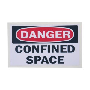 Danger: Confined Space Sign