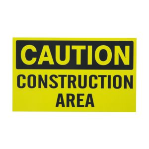 Caution: Construction Area Sign