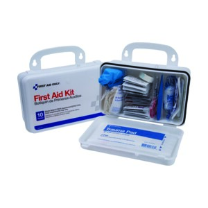 10 Unit Plastic Case First Aid Kit