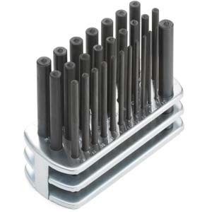 28 Piece (3/32" - 17/32") 1040 Black Oxide Transfer Punch Set