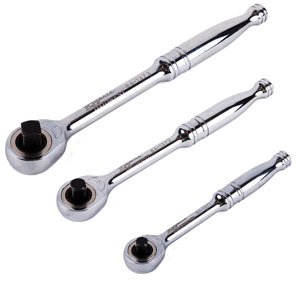 3 Piece Gearless Ratchet Wrench Set