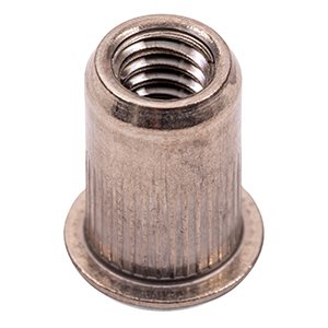 10-32 Large 302 Stainless Steel Flange Insert