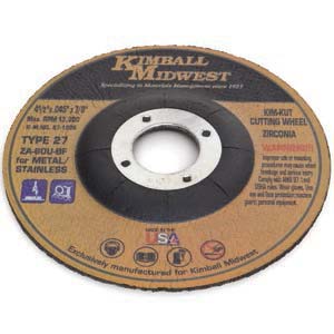 4" x .045" x 5/8" Kim-Kut™ Type 27 Zirconia Cut-Off Wheel