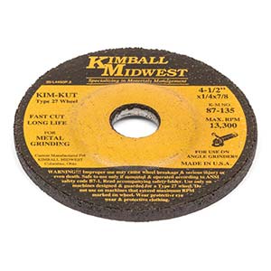 9" x 1/4" x 5/8"-11 Kim-Kut™ Grinding Wheel