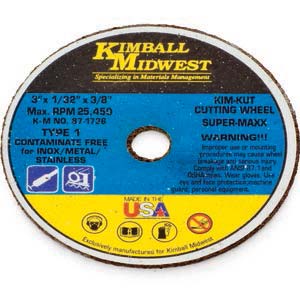 4-1/2" x .045" x 7/8" Type 1 Kim-Kut™ Super-Maxx™ Cut-Off Wheel