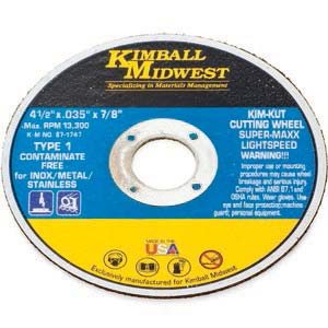 6" x .035" x 7/8" Type 1 Kim-Kut™ Super-Maxx Lightspeed™ Cut-Off Wheel