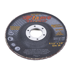 4-1/2" x 1/8" x 7/8" Type 29 Dark-Fire™ Flamethrower Ceramic Grinding Wheel