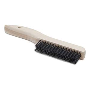 10" x 1-1/8" Shoe Handle Steel Wire Scratch Brush