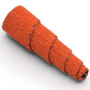 1/2" x 1-1/2" 60 Grit Tapered Orange Blaze Cartridge Ceramic Grain Roll