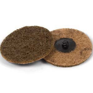 3" Coarse Brown 3M Scotch-Brite Aluminum Oxide Surface Conditioning Disc - Small