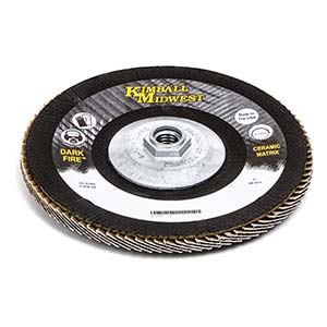 7" x 5/8"-11 80 Grit Type 29 Dark-Fire™ Ceramic Grain Flap Disc