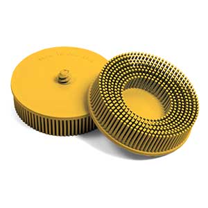 3" Medium Type R Kim-Brite™ Yellow Abrasive Brush