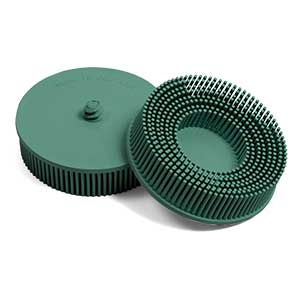 3" x 3/8" Coarse Green Kim-Brite™ Radial Abrasive Brush