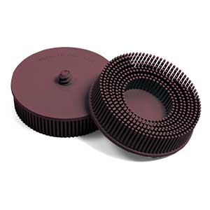 3" Extra-Coarse Type R Kim-Brite™ Brown Abrasive Brush